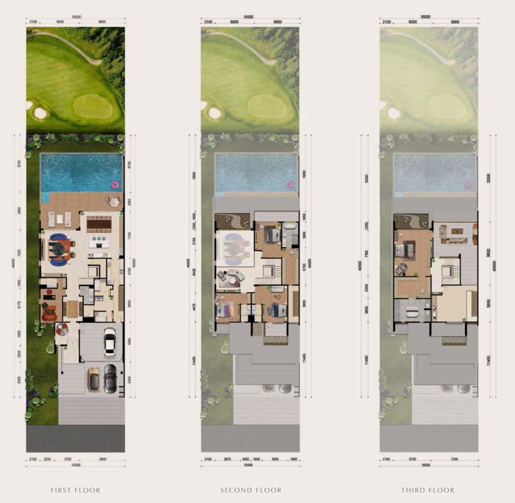 Denah rumah citra mansion golf residence sentul